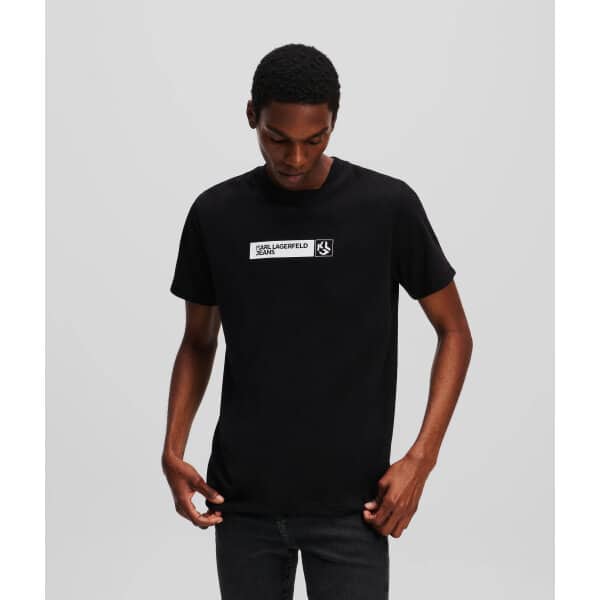 Ανδρική Μπλούζα KARL LAGERFELD JEANS SLIM GRAPHIC  Μαύρο - Image 2