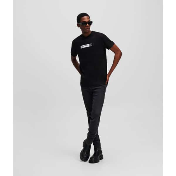 Ανδρική Μπλούζα KARL LAGERFELD JEANS SLIM GRAPHIC  Μαύρο - Image 5