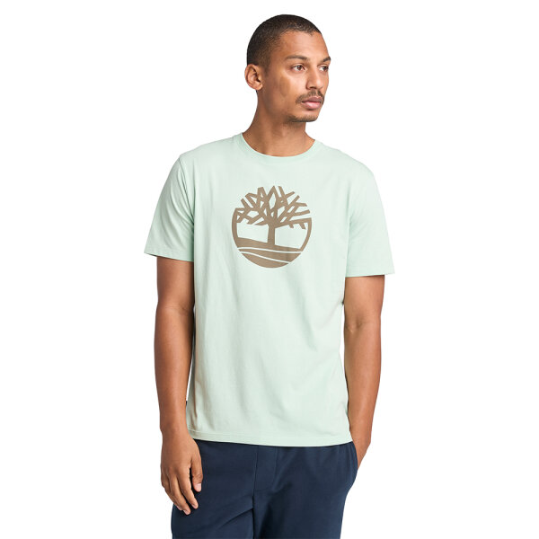 A2C2RENE_1 Ανδρική Μπλούζα TIMBERLAND DUNSTAN RIVER SLEEVE TB0A2C2R Πράσινο - Image 1