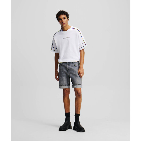 Ανδρική Βερμούδα Τζιν KARL LAGERFELD SLIM SHORT DENIM A2M10082 Μαύρο - Image 2