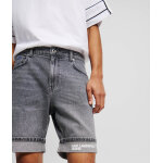 Ανδρική Βερμούδα Τζιν KARL LAGERFELD SLIM SHORT DENIM A2M10082 Μαύρο - Image 3