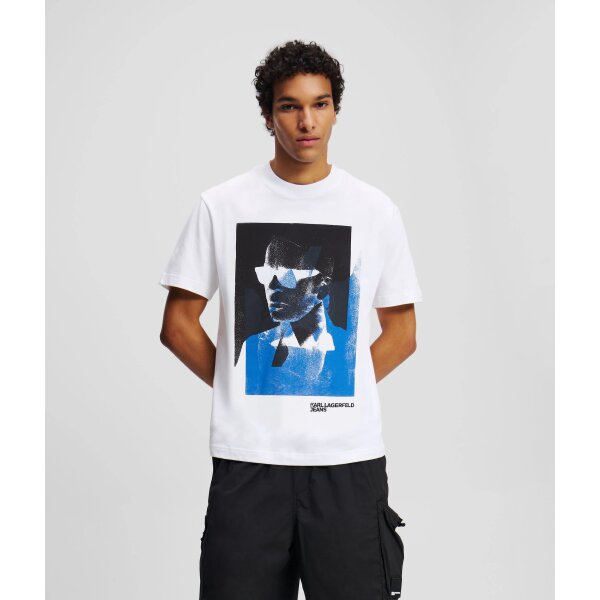 Ανδρική Μπλούζα KARL LAGERFELD JEANS A2M17036 KARL PRINT Λευκό - Image 2