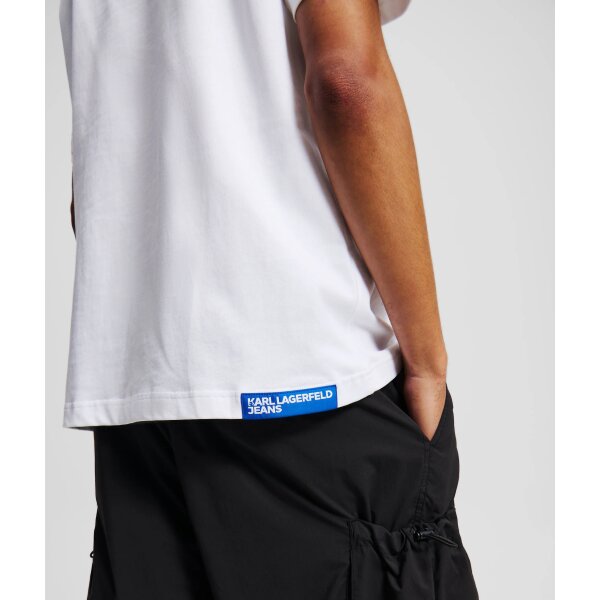 Ανδρική Μπλούζα KARL LAGERFELD JEANS A2M17036 KARL PRINT Λευκό - Image 3