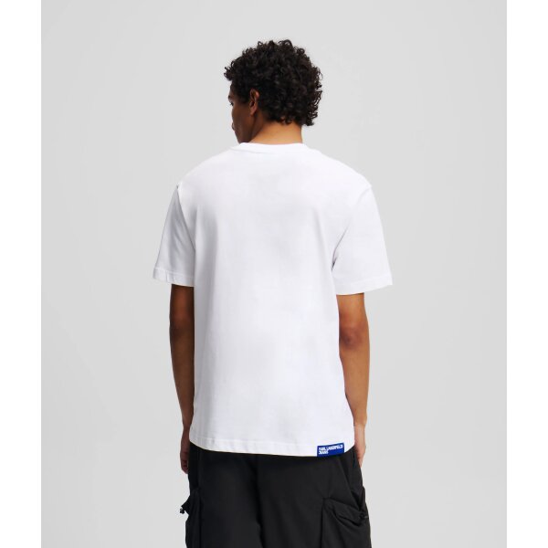 Ανδρική Μπλούζα KARL LAGERFELD JEANS A2M17036 KARL PRINT Λευκό - Image 4