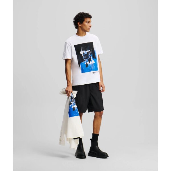 Ανδρική Μπλούζα KARL LAGERFELD JEANS A2M17036 KARL PRINT Λευκό - Image 5