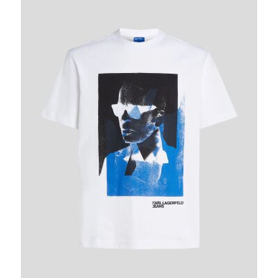 Ανδρική Μπλούζα KARL LAGERFELD JEANS A2M17036 KARL PRINT Λευκό