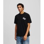 Ανδρική Μπλούζα KARL LAGERFELD JEANS A2M17040 REG SPORT LOGO μαύρο