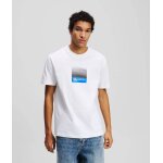 Ανδρική Μπλούζα KARL LAGERFELD JEANS A2M17041 REG BOX FADE LOGO λευκό