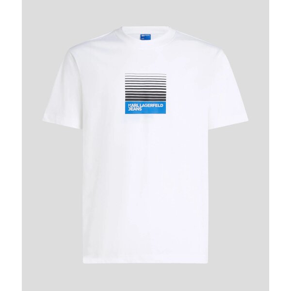 Ανδρική Μπλούζα KARL LAGERFELD JEANS A2M17041 REG BOX FADE LOGO λευκό - Image 2