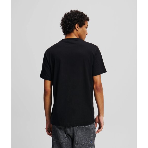 Ανδρική Μπλούζα KARL LAGERFELD JEANS A2M17072 REG MONOGRAM Μαύρο - Image 4