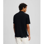 Ανδρική Μπλούζα KARL LAGERFELD REGULAR PIQUE POLO A2M17094 Μαύρο - Image 4