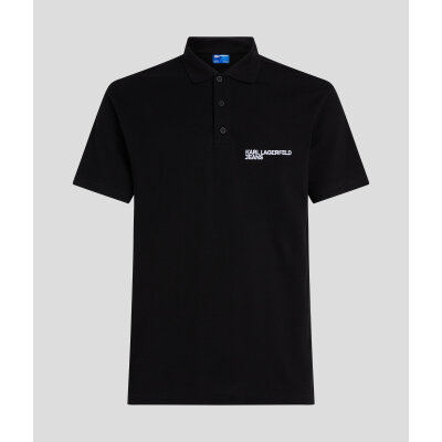 Ανδρική Μπλούζα KARL LAGERFELD REGULAR PIQUE POLO A2M17094 Μαύρο