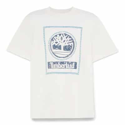 Ανδρική Μπλούζα TIMBERLAND FRONT SEASONAL STACK LOGO TB0A6DHDCM91 Λευκό