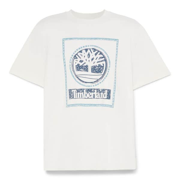 Ανδρική Μπλούζα TIMBERLAND FRONT SEASONAL STACK LOGO TB0A6DHDCM91 Λευκό - Image 1