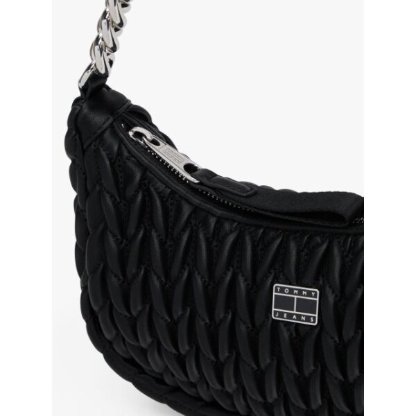 ΓΥΝΑΙΚΕΙΑ ΤΣΑΝΤΑ Iconic Καπιτονέ Τσάντα Ώμου TOMMY JEANS AW0AW17302-BDS - Image 3