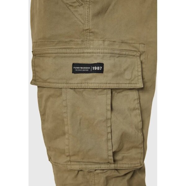 Ανδρικό Παντελόνι GARGO FUNKY BUDDHA FBM011-002-02 Μπεζ - Image 2