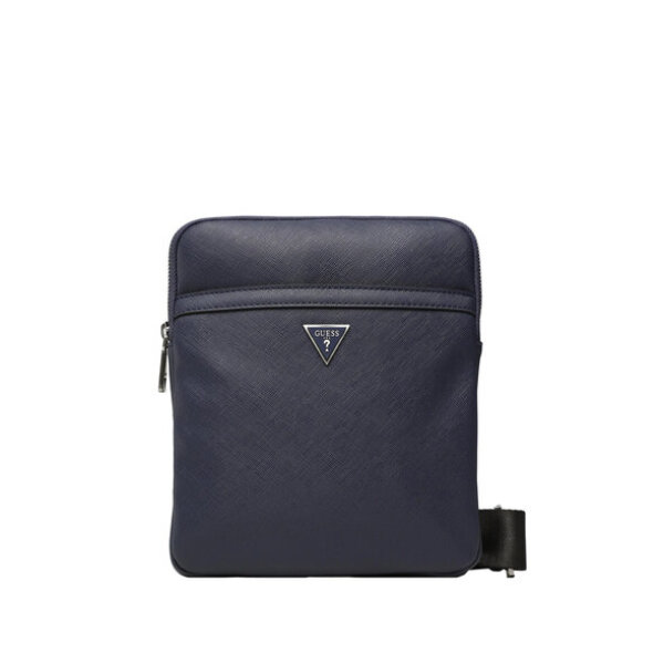 GU0ACHMECSAP31230000-BLU Ανδρική Τσάντα GUESS MILANO CROSSBODY FLAT HMECSAP3123 Μπλε - Image 1