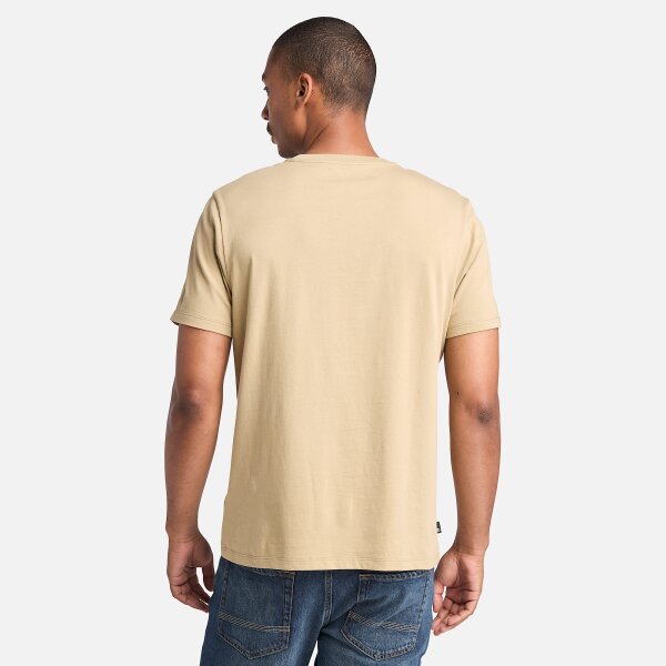 Ανδρική Μπλούζα TIMBERLAND RIVER TREE LOGO SHORT SLEEVE TB0A2C2R μπεζ - Image 3