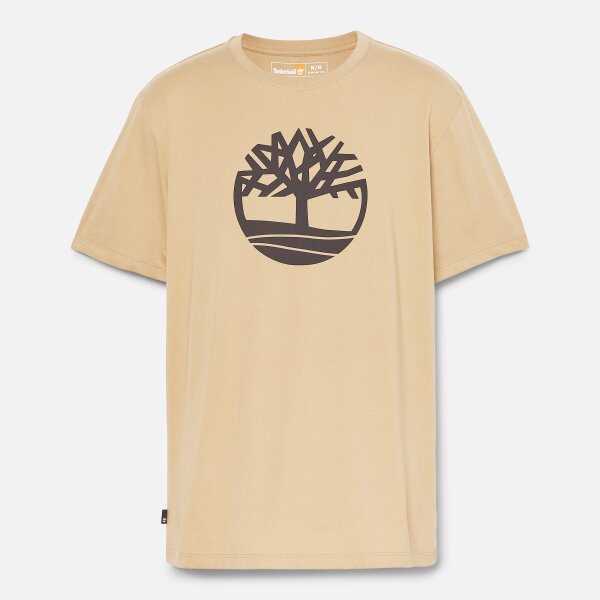 Ανδρική Μπλούζα TIMBERLAND RIVER TREE LOGO SHORT SLEEVE TB0A2C2R μπεζ - Image 2