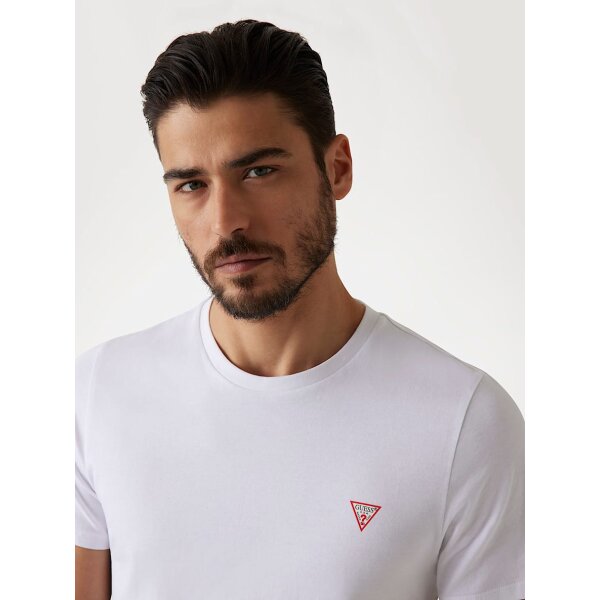 Ανδρική Μπλούζα GUESS CN SS CORE TEE M2YI36I3Z14 Λευκό - Image 3