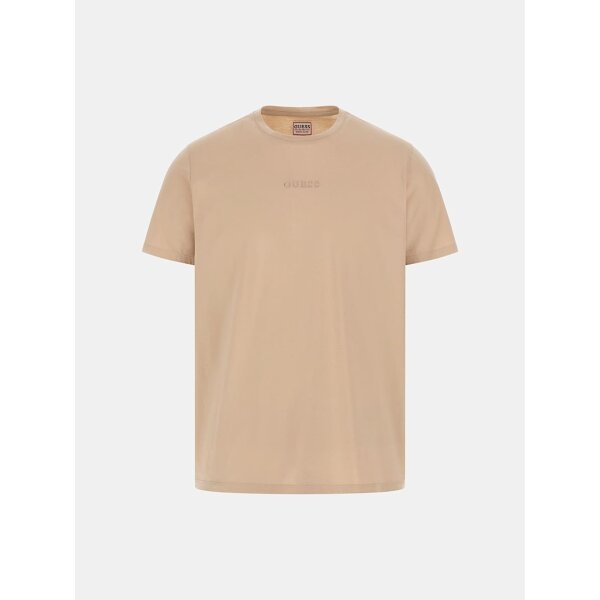 Ανδρική Μπλούζα GUESS SS GUESS EMB PIMA CREW M4GP39K7HD0 μπεζ - Image 2