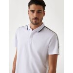 Ανδρική Μπλούζα POLO GUESS SS GUESS QUATTRO G TAPE M4YP40KARS0 Λευκό - Image 4