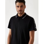 Ανδρική Μπλούζα POLO GUESS SS GUESS QUATTRO G TAPE M4YP40KARS0 Μαύρο - Image 3