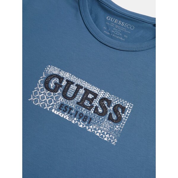 Ανδρική Μπλούζα GUESS SS CN GUESS BOX TEE M5GI19J1314 μπλε - Image 2