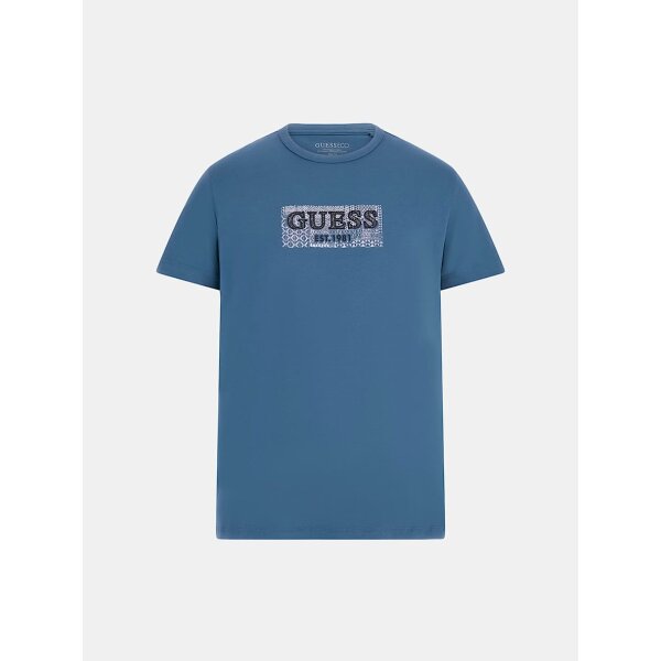 Ανδρική Μπλούζα GUESS SS CN GUESS BOX TEE M5GI19J1314 μπλε - Image 4
