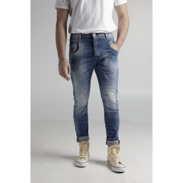 MAGGIO-2-FRONT-768x1152 Ανδρικό παντελόνι τζιν Cosi 65-MAGGIO 2 μπλε - Image 1