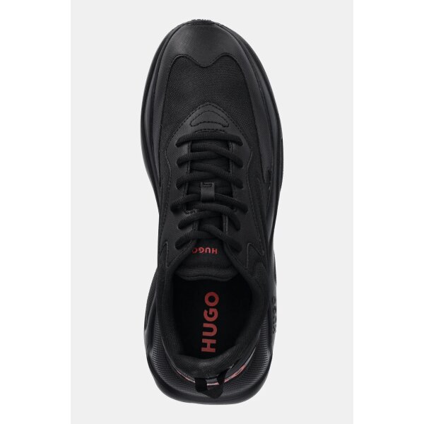 SS25-OBM03E-99X_F4 Ανδρικό Παπούτσι HUGO BLUE Leon Runn cvpu 50536960 Μαύρο - Image 4