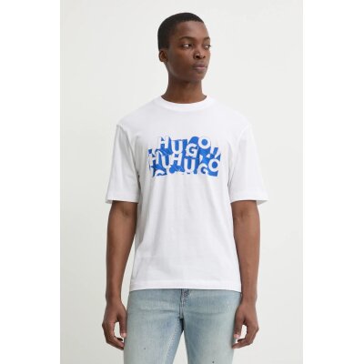 Ανδρική Μπλούζα HUGO BLUE Nafralo 50533528 Λευκό