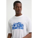 Ανδρική Μπλούζα HUGO BLUE Nafralo 50533528 Λευκό - Image 4