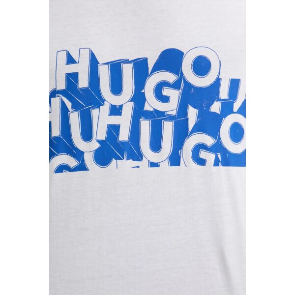 SS25-TSM027-00A_F5 Ανδρική Μπλούζα HUGO BLUE Nafralo 50533528 Λευκό - Image 5