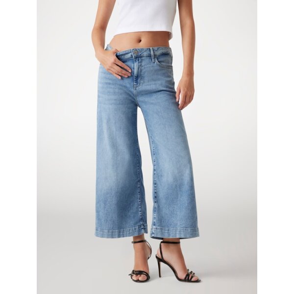 W5GA2ED5O90-AVRS ΓΥΝΑΙΚΕΙΟ ΠΑΝΤΕΛΟΝΙ BELLFLOWER CROP WIDE LEG  ΓΥΝΑΙΚΕΙΟ GUESS W5GA2ED5O90-AVRS - Image 2