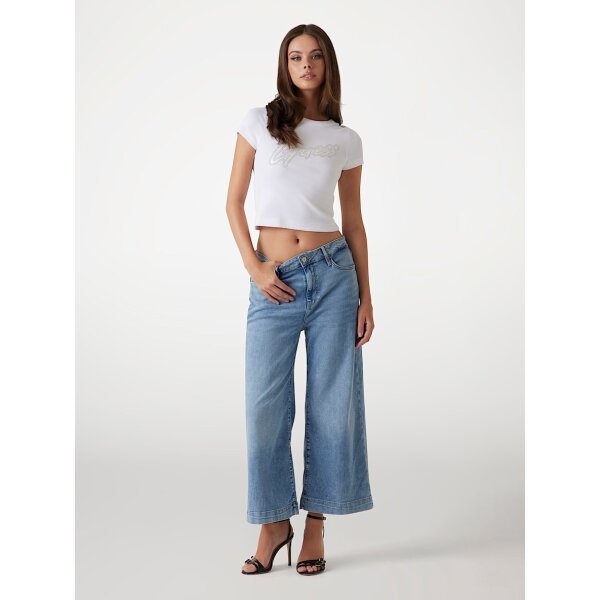 W5GA2ED5O90-AVRS-ALT1 ΓΥΝΑΙΚΕΙΟ ΠΑΝΤΕΛΟΝΙ BELLFLOWER CROP WIDE LEG  ΓΥΝΑΙΚΕΙΟ GUESS W5GA2ED5O90-AVRS - Image 1