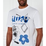 Ανδρική Μπλούζα HUGO BLUE Nugoscrib 50533529 Λευκό