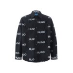 Ανδρικό Πουκάμισο Τζιν HUGO BLUE Ebolt 50534186 Μαύρο