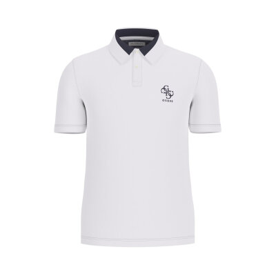 Ανδρική Μπλούζα GUESS LYLE SS POLO M5GP60K7O64 Λευκό