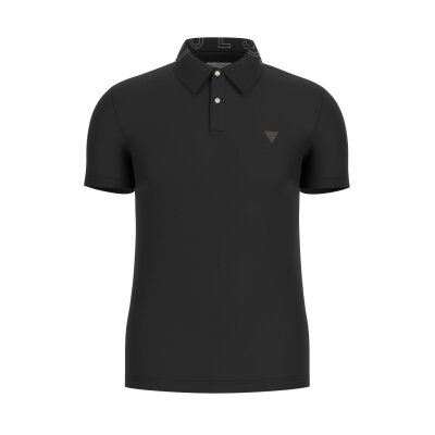 Ανδρική Μπλούζα GUESS NOLAN SS POLO M5GP66J1314 Μαύρο