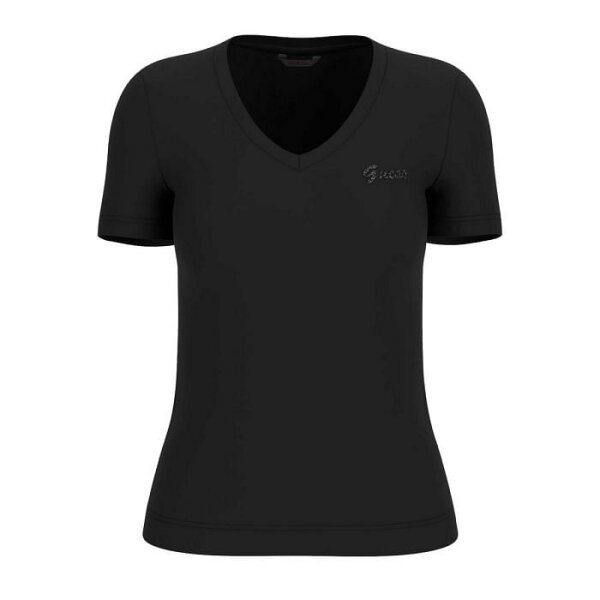 guess-w5gp31kcsx2-t-shirt-scollo-v-light-basic-donna-casual-donna-050793301-jblk_1 ΓΥΝΑΙΚΕΙΑ ΜΠΛΟΥΖΑ GUESS W5GP31KCSX2-JBLK - Image 1