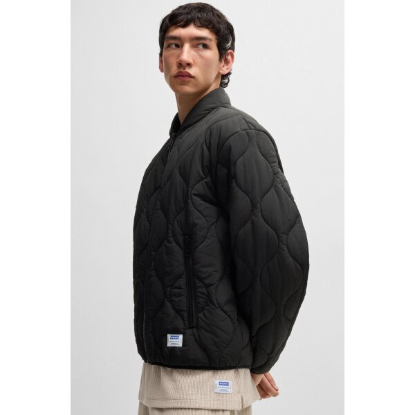 hbeu50510242_001_341 Ανδρικό Μπουφάν HUGO BLUE Boho2421 Water-repellent 50510242 Μαύρο - Image 4