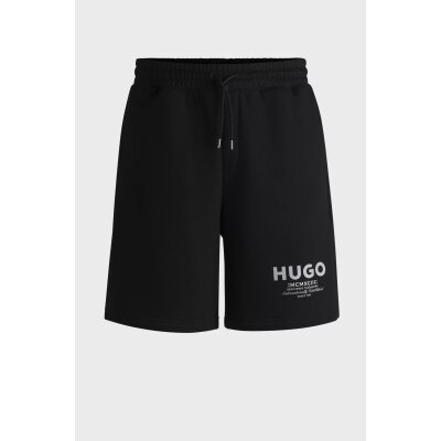 Ανδρική Βερμούδα Φούτερ HUGO BLUE 50510728 Nomario Μαύρο