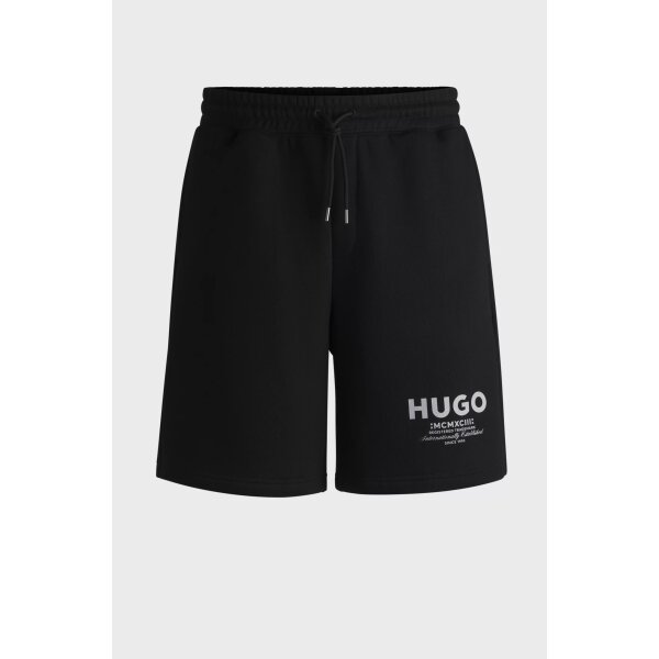 hbeu50510728_002_100 Ανδρική Βερμούδα Φούτερ HUGO BLUE 50510728 Nomario Μαύρο - Image 1