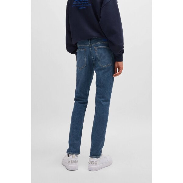 Ανδρικό Παντελόνι Τζιν HUGO BLUE Zane 50511421 Extra-slim fit Μπλε - Image 6