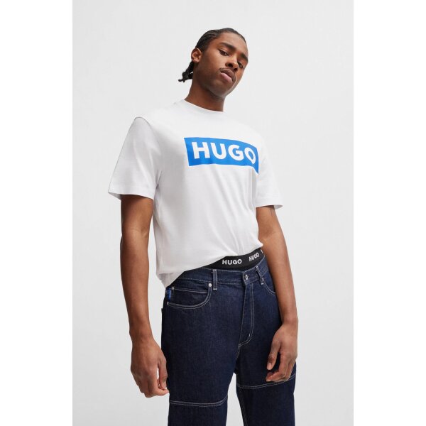 hbeu50522376_100_350 Ανδρική Μπλούζα HUGO BLUE Nico  50522376 Λευκό - Image 3