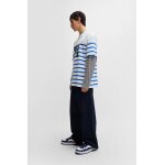 Ανδρική Μπλούζα HUGO BLUE Nolastripe Relaxed fit 50530330 Λευκό Μπλε Ριγέ - Image 2