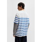 Ανδρική Μπλούζα HUGO BLUE Nolastripe Relaxed fit 50530330 Λευκό Μπλε Ριγέ - Image 5