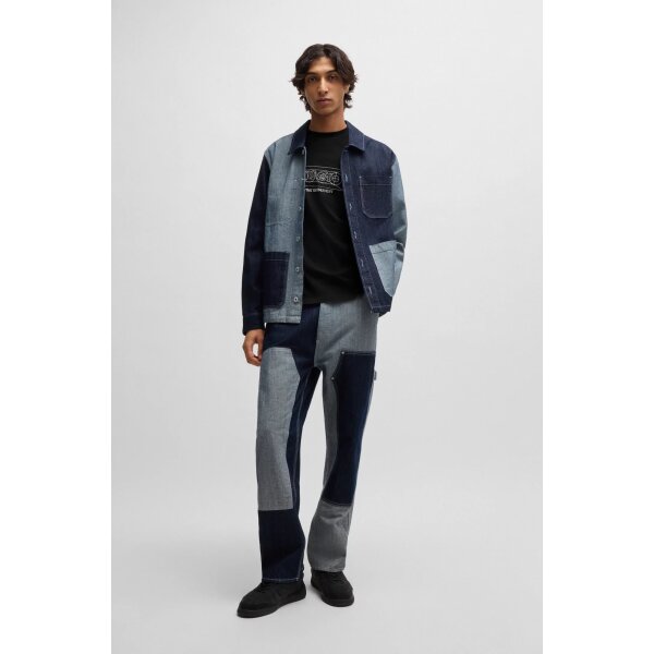 Ανδρική Μπλούζα HUGO BLUE Nufrancos Relaxed fit 50532095 Μαύρο - Image 2