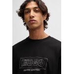 Ανδρική Μπλούζα HUGO BLUE Nufrancos Relaxed fit 50532095 Μαύρο - Image 3